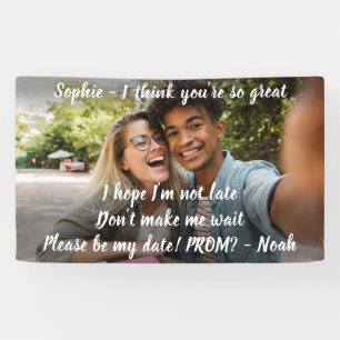 Banderoles 1 Photo Prom ou HOCO Proposition Cute Promposa Idé