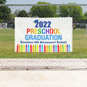 Banderoles 2022 Graduation préscolaire sur mesure École Crayo