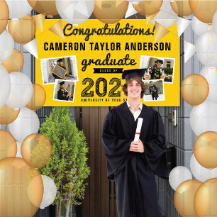 Banderoles 2024 Graduate Bold Croquis 4 Photo Graduation Part