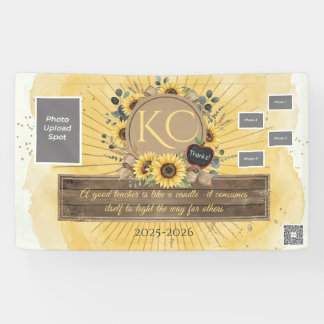 Banderoles 2025-2026 Sunflower Teacher Appreciation Banner