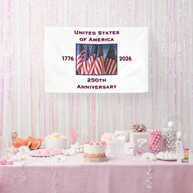 Banderoles 250e anniversaire USA Patriotique (Fête)