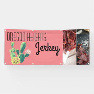 Banderoles 2,5 po x 6 po Faire-part d'affaires Bohemian Cactu