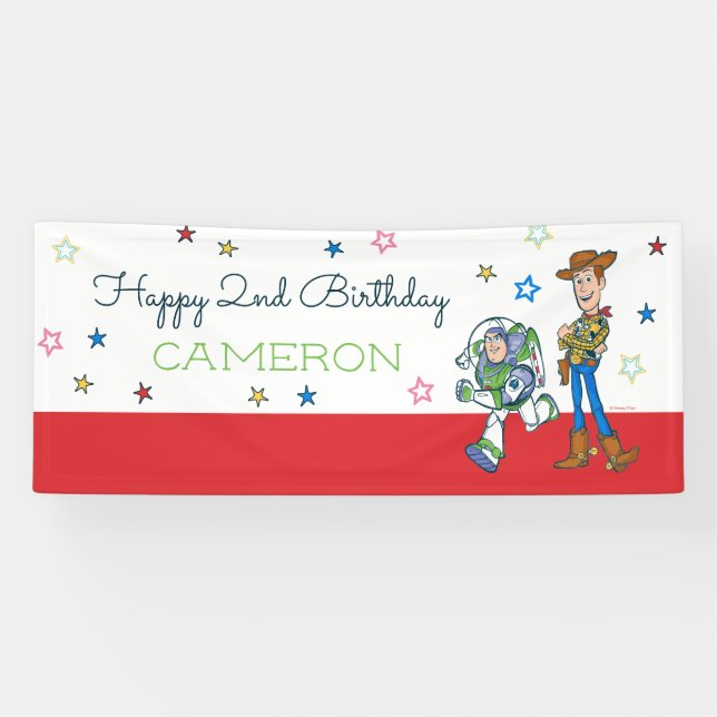 Banderoles 2 Infinity and Beyond Toy Story - 2e anniversaire (Horizontal)