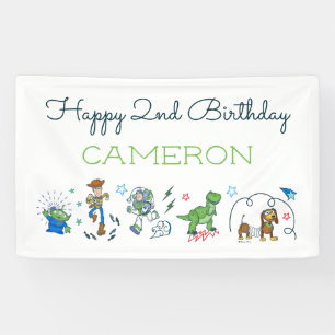 Banderoles 2 Infinity and Beyond Toy Story - 2e anniversaire