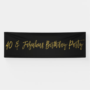 Banderoles 40 et Fabuleux bandeau d'anniversaire
