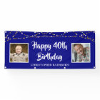 40e anniversaire String Lights Nom Royal Blue