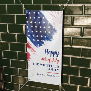 Banderoles 4 juillet Parade de fête Rouge Blanc Bleu Personna