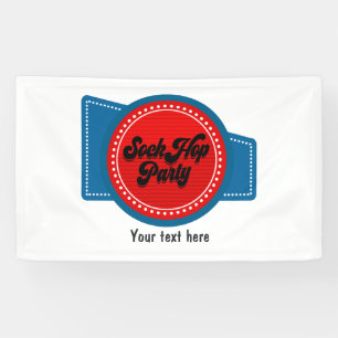 Banderoles 4 juillet Sock Hop Party