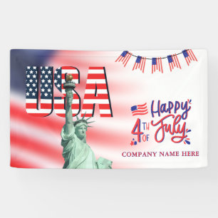 Banderoles 4 juillet USA Flag Thème commercial