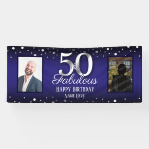 Banderoles 50 ans et fabuleuse photo Confetti