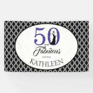 Banderoles 50 et fabuleuse coutume 50e anniversaire
