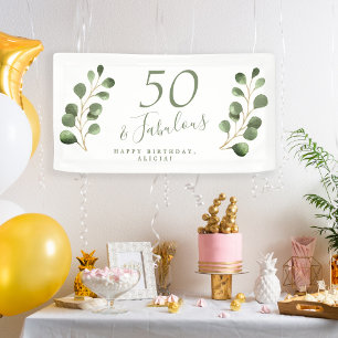 Banderoles 50 et fabuleuse soirée d'anniversaire à l'eucalypt