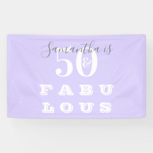 Banderoles 50e anniversaire 50 fabuleuse fête d'anniversaire