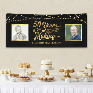 Banderoles 50e Anniversaire Photos d'alors et d'aujourd'hui
