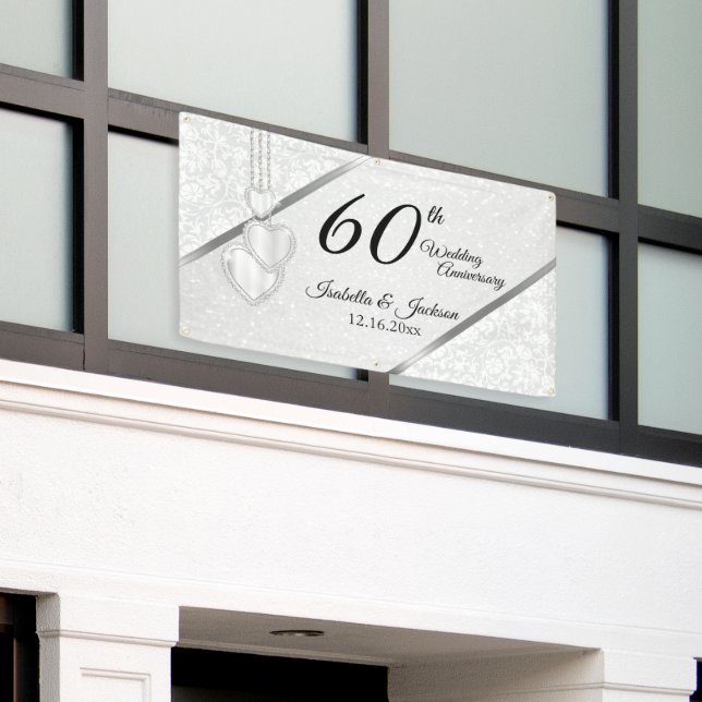 Banderoles 60e Anniversaire du diamant / Anniversaire (Bâtiment extérieur)