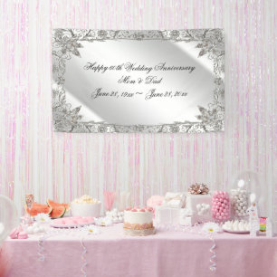 Banderoles 60e anniversaire du Mariage Mariage Diamond