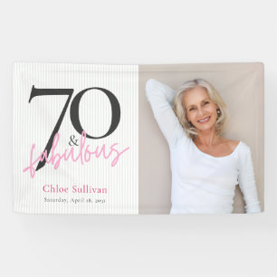 Banderoles 70 & Fabulux Photo Anniversaire 70 ans