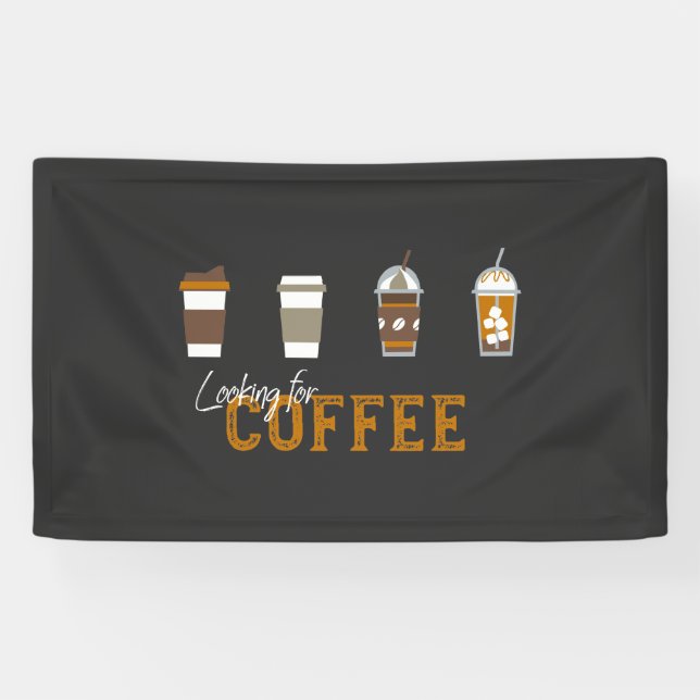 Banderoles À La Recherche De Délicieux Café Boisson (Horizontal)