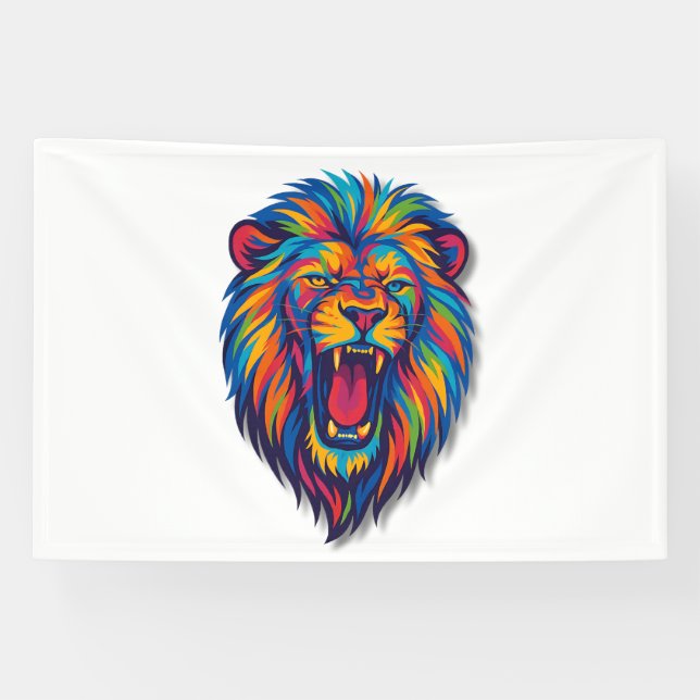 Banderoles A PAINTED LION Banner (Horizontal)