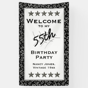 Banderoles Accueil à ma cinquante-cinquième fête