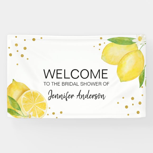 Banderoles Accueil du citron de la Squeeze principale (Horizontal)