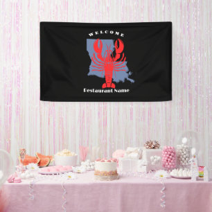 Banderoles Accueil moderne écrevisse rouge Louisiane nom pers