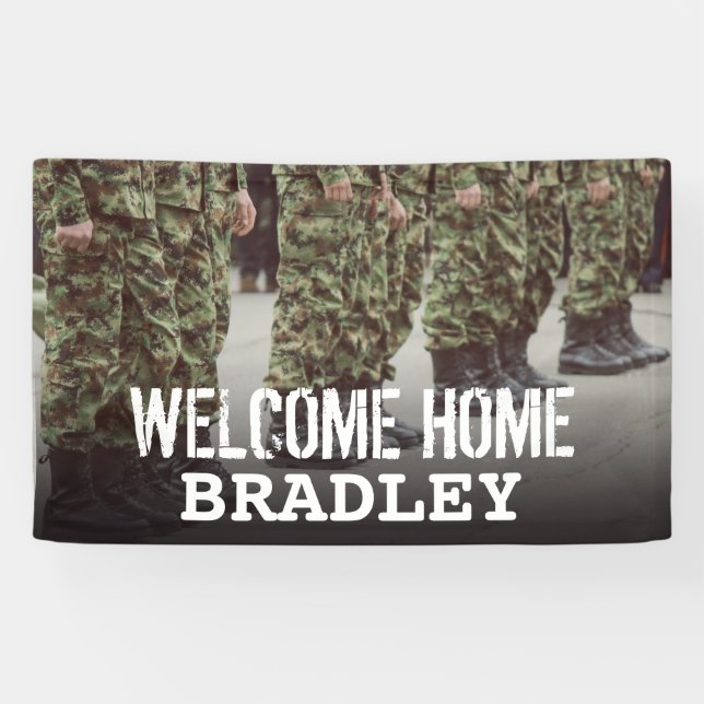 Banderoles Accueil | Soldat militaire (Horizontal)