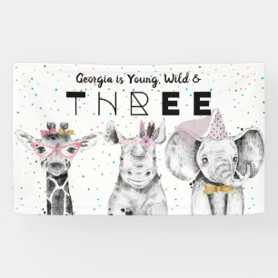 Banderoles Affiche de bienvenue d'anniversaire d'une fête sim