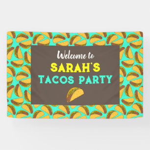 Banderoles Affiche de bienvenue de fête d'anniversaire de Tac