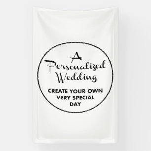 Banderoles Affiche de bienvenue de mariage personnalisée 4' x