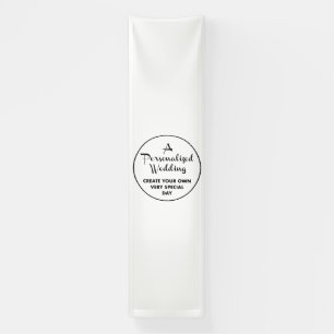 Banderoles Affiche de bienvenue de mariage personnalisée Bann