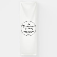 Affiche de bienvenue de mariage personnalisée Bann