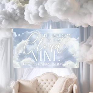 Banderoles Affiche de bienvenue Sur Cloud Neuf 9 Fête des mar