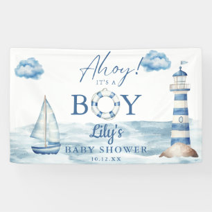 Banderoles Ahoy C'Est Un Baby shower Garçon Bienvenue