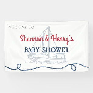 Banderoles Ahoy C'est un garçon Baby shower nautique Bienven