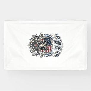 Banderoles Aigle Tactique Patriotique Crâne Inspiré Militaire