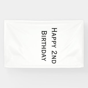 Banderoles ajout personnalisé de votre texte joyeux anniversa