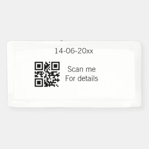 Banderoles Ajouter un nom de couple date année Q R code ici m