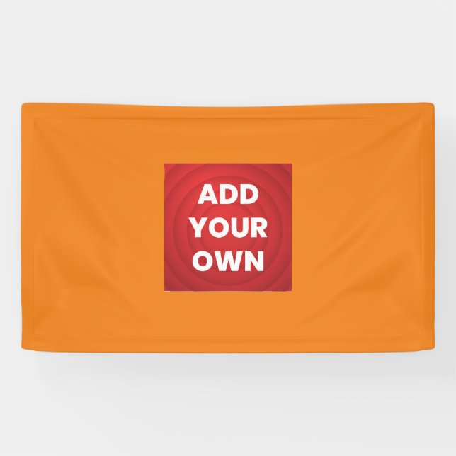 Banderoles Ajouter votre propre (Horizontal)