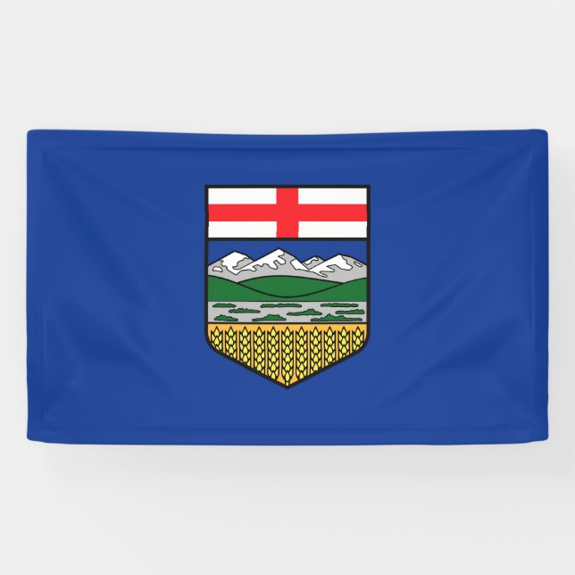 Banderoles Alberta Drapeau Canada symbole de province (Horizontal)