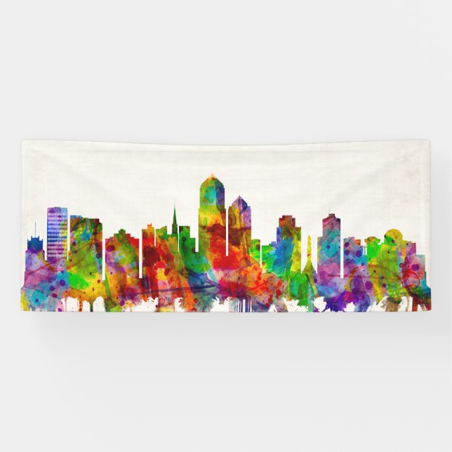 Banderoles Albuquerque New Mexico Skyline (Horizontal)