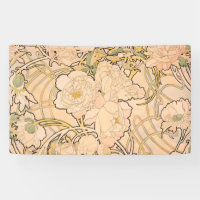Alfonse Mucha Art Nouveau Peonies