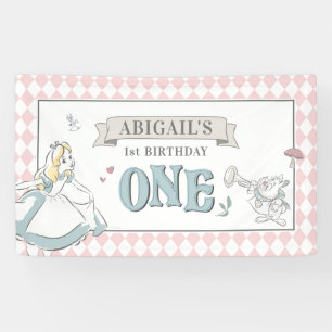 Banderoles Alice au pays des merveilles Anniversaire