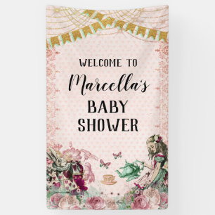 Banderoles Alice au pays des merveilles Douche Blush & Mint