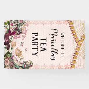 Banderoles Alice au Pays des merveilles Tea Party