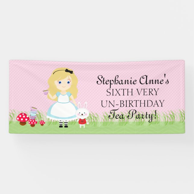 Banderoles Alice et son Tea Party (Horizontal)