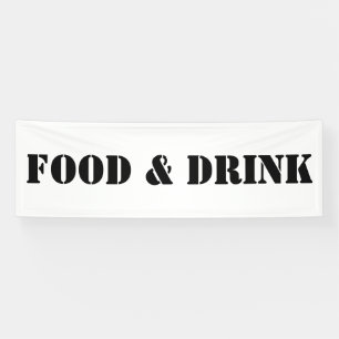 Banderoles Aliments génériques et boissons Fournitures de fêt