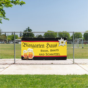 Banderoles Allemand Biergarten Business Promotion