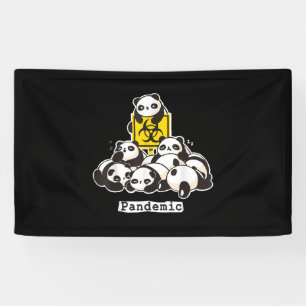 Banderoles Amateurs de Panda Pandémie de mignons panda