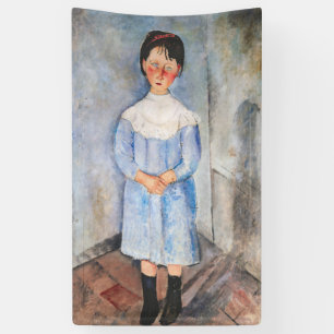 Banderoles Amedeo Modigliani - Petite fille en bleu